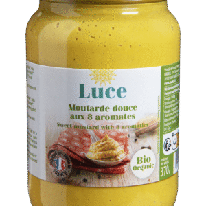 Moutarde douce aux 8 aromates 370g x6