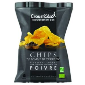 Chips de Pomme de Terre au Poivre 100g x10