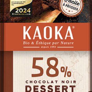 Tablette Dessert Noir 58% 200g x18