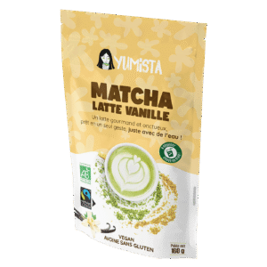 Matcha latte vanille bio 160g x6