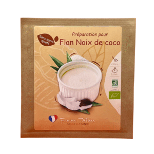 Flan noix de coco sans sucre ajouté 4 parts x25
