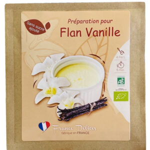 Flan vanille sans sucre ajouté 4 parts x25