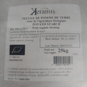 Fécule de pomme de terre 25 Kg