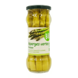 Asperges vertes grosses BIO bocal 370ml x12