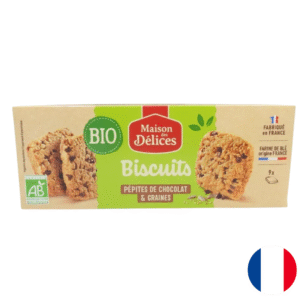 Biscuits aux graines et pépites de chocolat BIO paquet 140g  x10