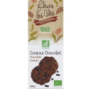 Biscuits cookies chocolat BIO paquet 200g x8