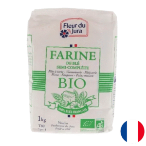 Farine semi-complète T80 BIO paquet 1kg x10