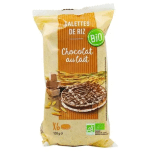 Galettes de riz chocolat au lait BIO paquet 100g x12