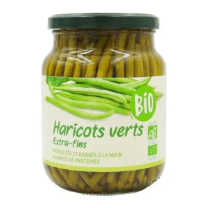 Haricots verts extra fins BIO bocal 660g x6