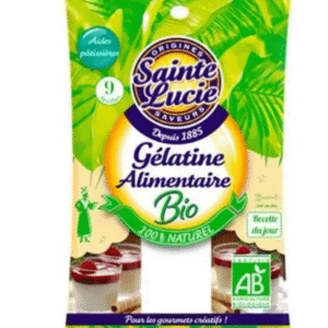 Feuilles de gélatine alimentaire BIO sachet 11g x30