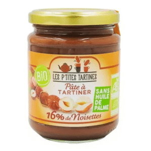Pâte à tartiner BIO sans huile de palme pot 350g x12